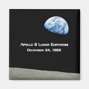 Íman Aniversário lunar de Apollo 8 Earthrise 50th