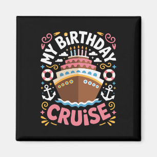 Íman Aniversário No Convés Minha Viagem De Cruzeiro De