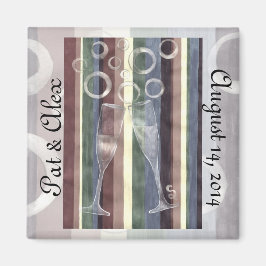 Íman Aniversário Personalizado do Arco-Íris Cheio 3