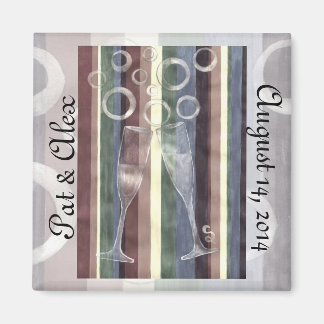 Íman Aniversário Personalizado do Arco-Íris Cheio 3