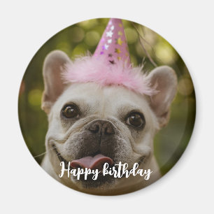 Íman Aniversário personalizado para cães de estimação