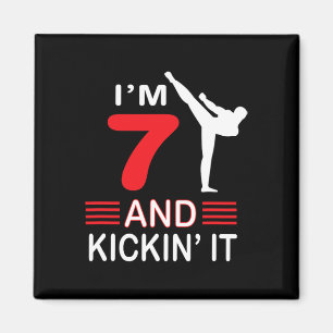 Íman Aniversário Presente Artes Marciais Oferecem Garot