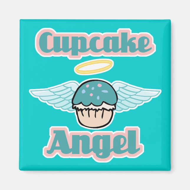 Íman anjinho de cupcake (Frente)