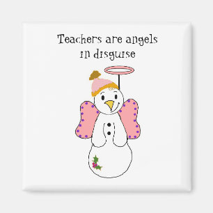 Íman Anjo Boneco de Neve com Professor Dizendo
