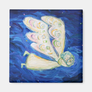 Íman Anjo branco e mosquiteiros adormecidos