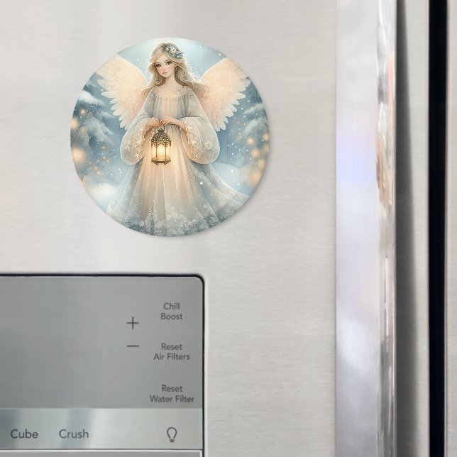 Íman Anjo Celestial de Inverno Lanterna da Graça (In Situ (Fridge))