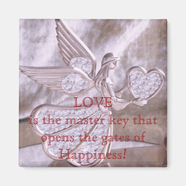 Íman Anjo com Coração (Frente)