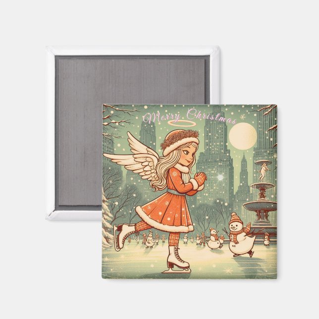 Íman Anjo de Natal de NYC  (Front/Back)