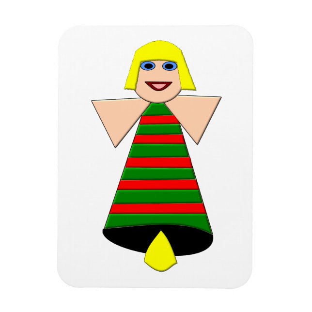 Íman Anjo de Natal - Magnet Premium (Vertical)