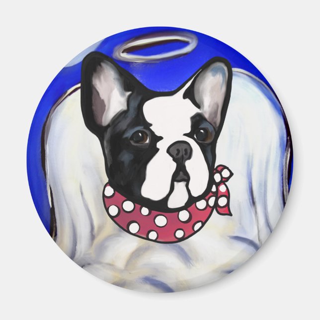 Íman Anjo do Bulldog Francês (Frente)