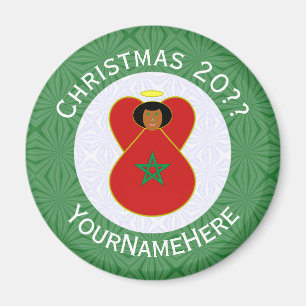 Íman Anjo do Natal marroquino Bandeira Personalizada