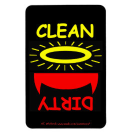 Íman Anjo engraçado do diabo do ímã da máquina de lavar