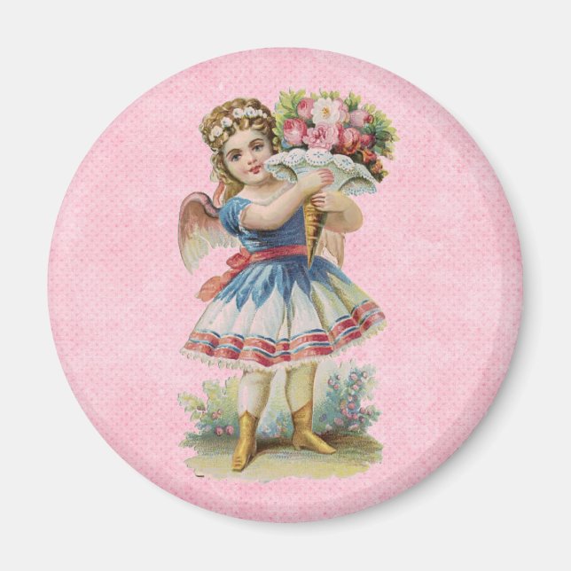Íman Anjo Floral Victoriano (Frente)