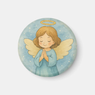 Íman Anjo Pacífica de Natal no Céu em Aquarela
