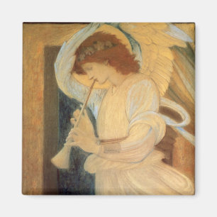 Íman Anjo que joga o Flageolet por Burne Jones