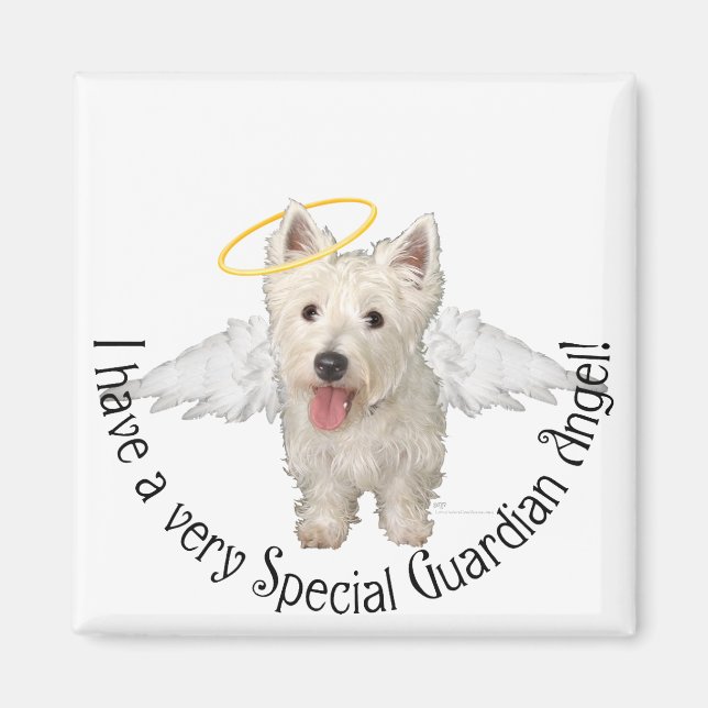 Íman Anjos da Guarda Westie (Frente)