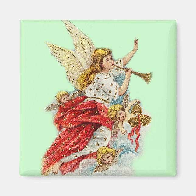 Íman Anjos de desejos de Natal (Frente)