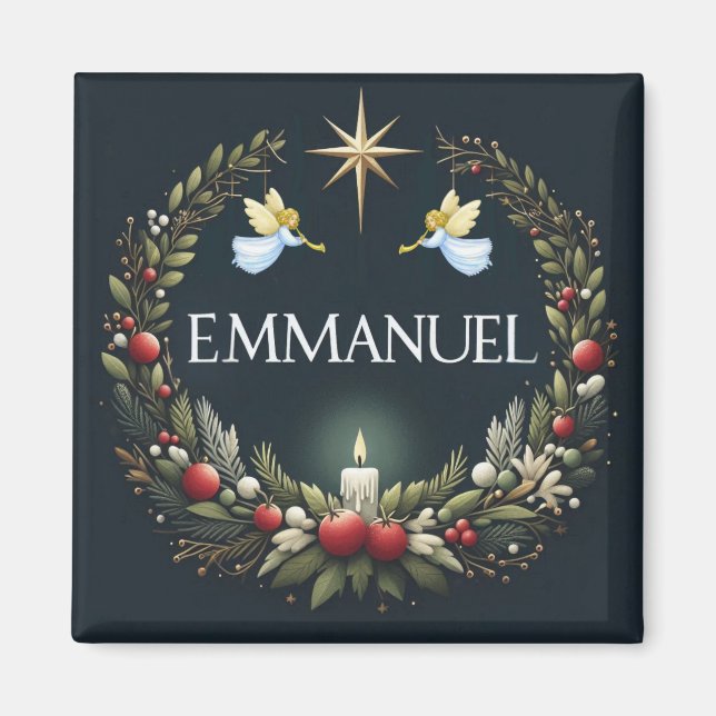 Íman Anjos de Natal Emmanuel (Frente)
