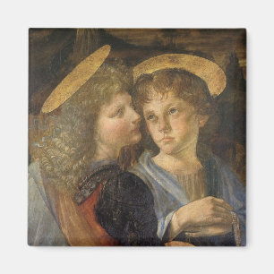 Íman Anjos do Batismo de Cristo de Leonardo da Vinci