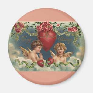 Íman Anjos do dia dos namorados do Victorian do vintage