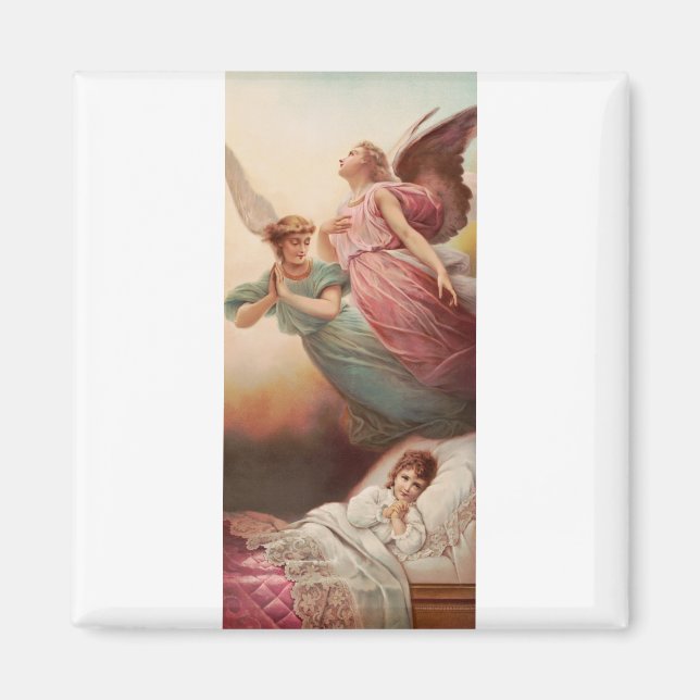 Íman Anjos Guardiões com criança (Frente)