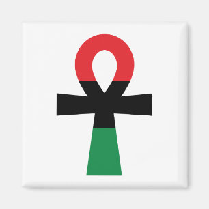 Íman Ankh Vermelho, Preto e Verde