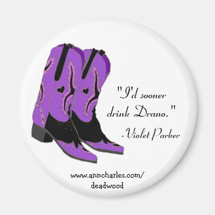 Íman Ann Charles Deadwood Magnets Violet Parker cita