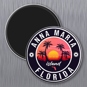 Íman Anna Maria Island Florida Beach Retro Souvenir