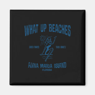 Íman Anna Maria Island Flórida Funny Vintage Beaches Te