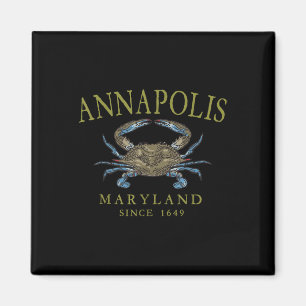 Íman Annapolis Maryland Caranguejo Azul Desde 1649 Oliv