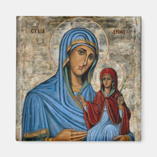 Íman Anne e o ícone cristão ortodoxo de Theotokos