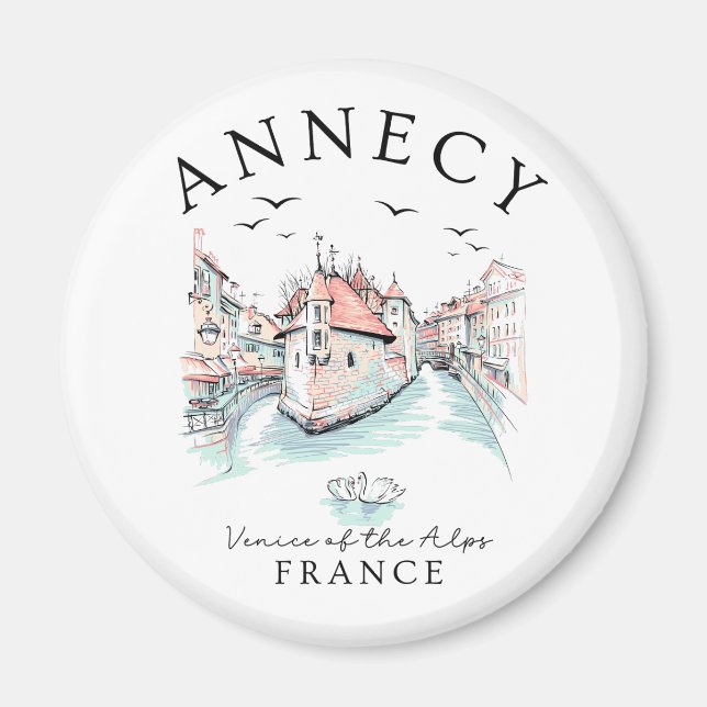Íman Annecy France – Venice of the Alps (Frente)
