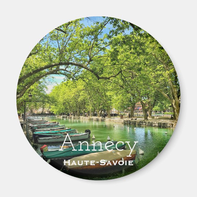 Íman Annecy, Haute-Savoie Round Magnet (Frente)