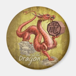 Íman Ano da arte chinesa do zodíaco do dragão