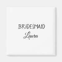 Ano de presente de bridesmaid de nome de adição si