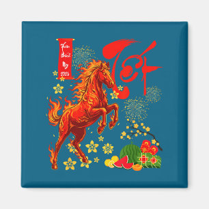 Íman Ano do Cavalo Ano Novo Lunar Vietnamita Fogo H