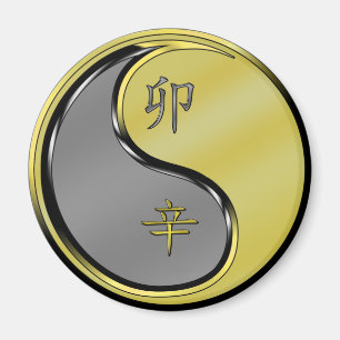 Íman Ano do Coelho Metálico