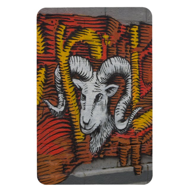 Íman Ano Do Grafite De Ram De Ovinos Caprinos (Vertical)