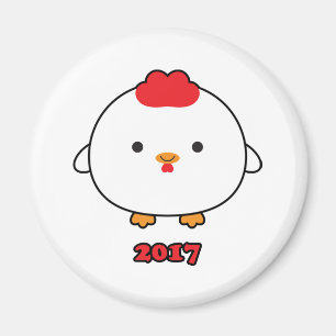Íman Ano do ímã 2017 do galo