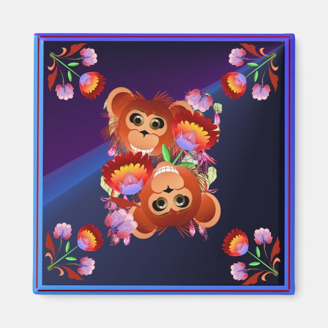 Íman Ano Do Macaco (Frente)