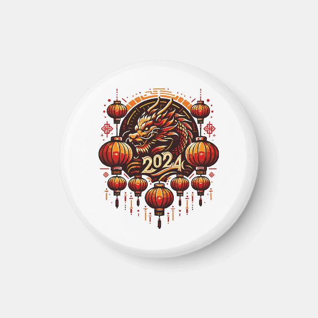 Íman ano novo chinês 2024 (Frente)