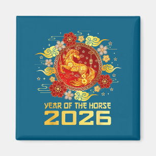 Íman Ano novo chinês 2026 ano do cavalo