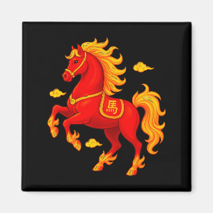 Íman Ano Novo Chinês 2026 Ano do Cavalo de Fogo