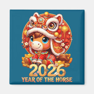 Íman Ano novo chinês 2026 ano do cavalo de fogo