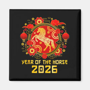 Íman Ano Novo Chinês 2026 Ano do Cavalo Feliz Ano Novo