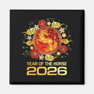 Íman Ano Novo Chinês 2026 Ano do Cavalo Feliz Ano Novo