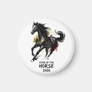 Íman Ano Novo Chinês 2026 Cavalo Arte
