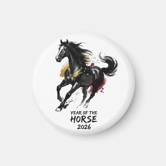 Íman Ano Novo Chinês 2026 Cavalo Arte