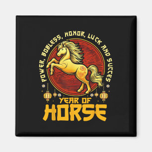 Íman Ano Novo Chinês 2026 Cavalo Feliz Ano Novo Chinês