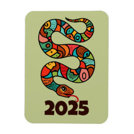 Íman Ano Novo Chinês Da Madeira Cobra 2025